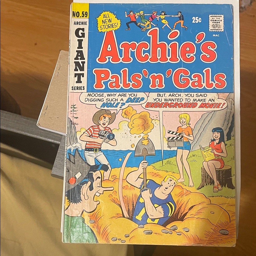 Arche's Pals 'n' Gals Comic Book with Blue and Yellow Cover